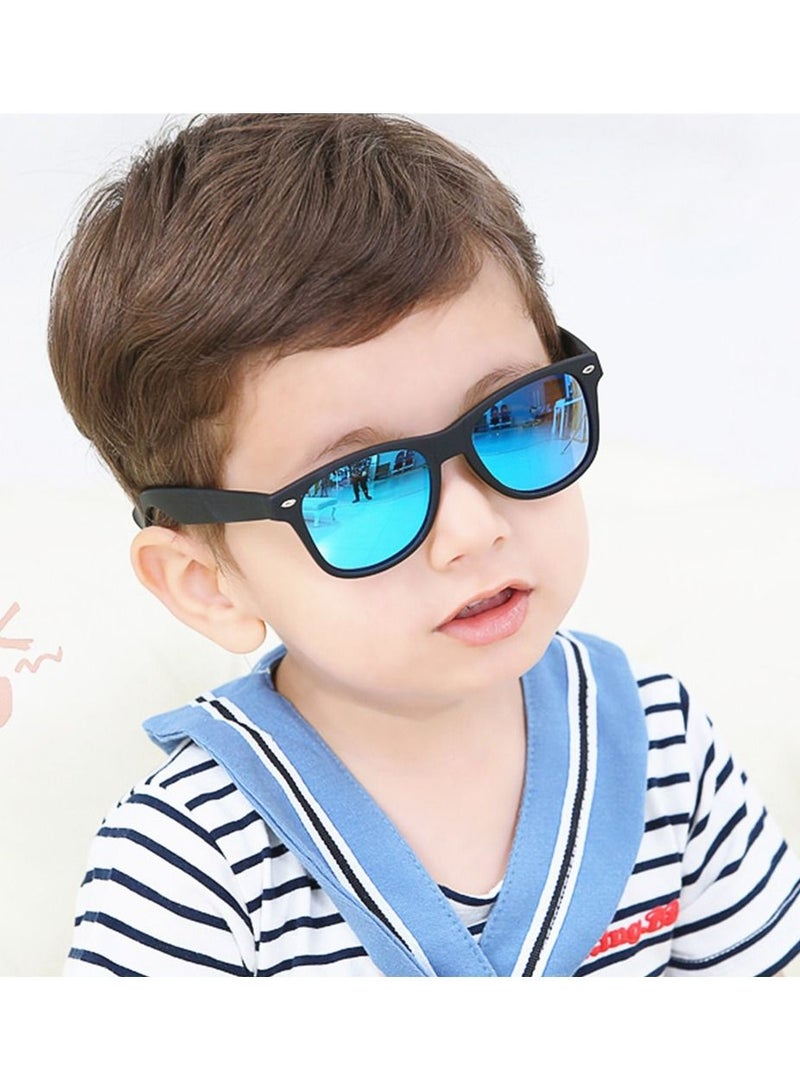 نظارات شمسية للأطفال مستقطبة من المطاط بظلال مرنة للبنات والأولاد من سن 3-9 سنوات - Image 4