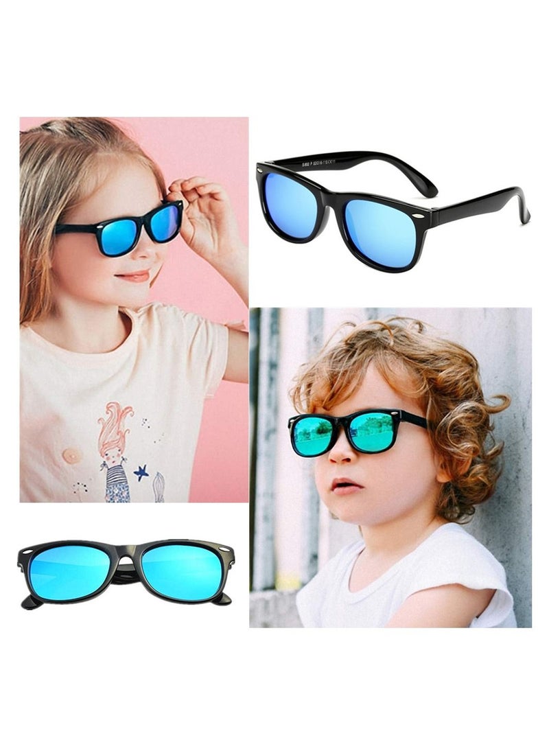 نظارات شمسية للأطفال مستقطبة من المطاط بظلال مرنة للبنات والأولاد من سن 3-9 سنوات - Image 5