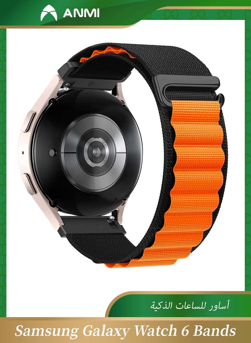 Anmi 20mm Watch Straps Compatible with Samsung Galaxy Watch 6 Classic 47mm 43mm Galaxy Watch 6/5/4 40mm 44mm/Galaxy Watch 5 Pro Sport Nylon Strap Amazfit GTS 4 Quick Release Strap - Image 1