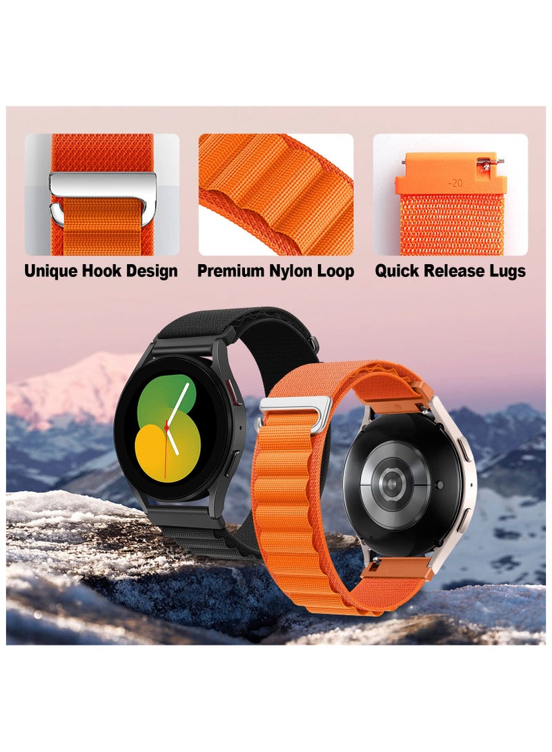 Anmi 20mm Watch Straps Compatible with Samsung Galaxy Watch 6 Classic 47mm 43mm Galaxy Watch 6/5/4 40mm 44mm/Galaxy Watch 5 Pro Sport Nylon Strap Amazfit GTS 4 Quick Release Strap - Image 2