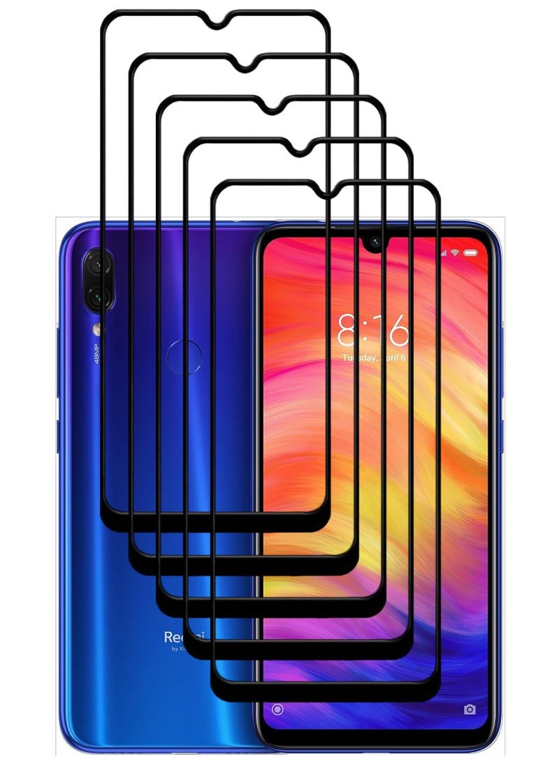 ACLIX 5 Pieces Antistatic ESD Dustproof Premium Quality High Definition Tempered Glass Screen Protector Designed For Xiaomi Redmi Note 7 - Image 1