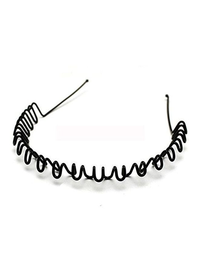 2 pcs Black Wavy Metal  Metal Hair Band - Image 1