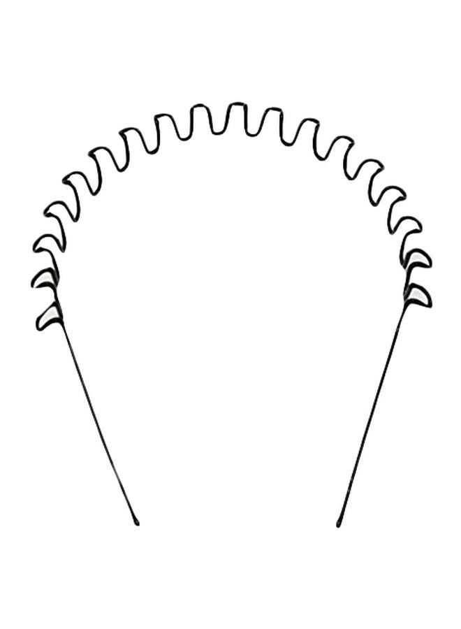 2 pcs Black Wavy Metal  Metal Hair Band - Image 3