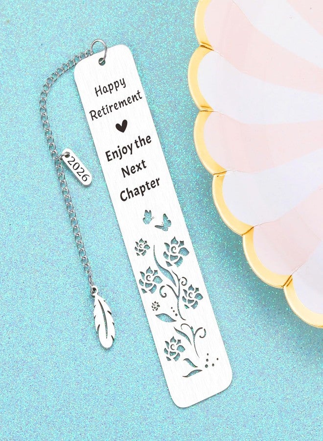 NUBARKO 2026 Best Retirement Gifts for Woman Man 2026 Cool Teacher Retirement Retired Gifts for Women Men Female Going Away Leaving Gift for Women Men Friends Happy Retirement Enjoy The Next Chapter Bookmark - Image 3