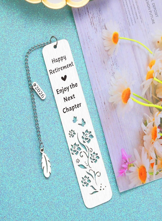NUBARKO 2026 Best Retirement Gifts for Woman Man 2026 Cool Teacher Retirement Retired Gifts for Women Men Female Going Away Leaving Gift for Women Men Friends Happy Retirement Enjoy The Next Chapter Bookmark - Image 4