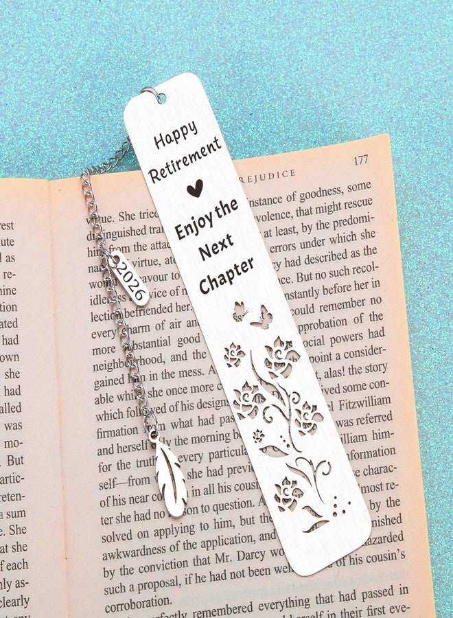 NUBARKO 2026 Best Retirement Gifts for Woman Man 2026 Cool Teacher Retirement Retired Gifts for Women Men Female Going Away Leaving Gift for Women Men Friends Happy Retirement Enjoy The Next Chapter Bookmark - Image 5
