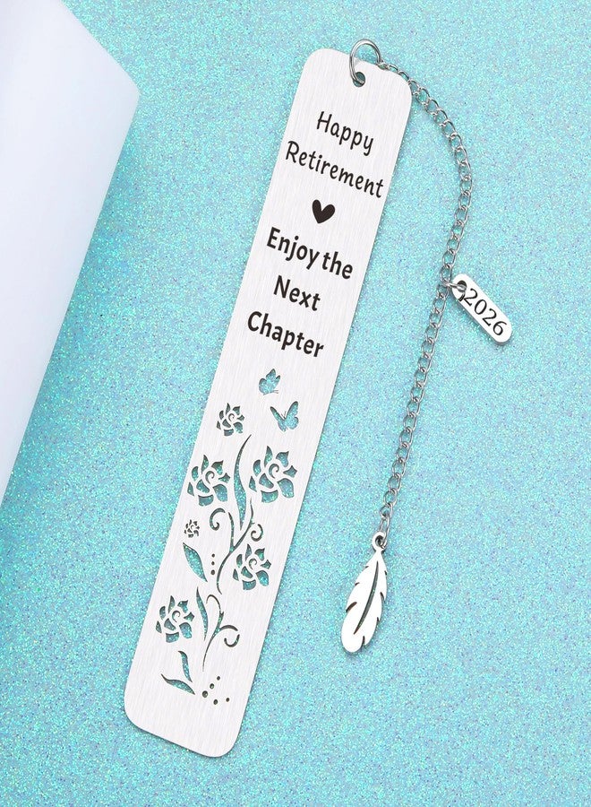 NUBARKO 2026 Best Retirement Gifts for Woman Man 2026 Cool Teacher Retirement Retired Gifts for Women Men Female Going Away Leaving Gift for Women Men Friends Happy Retirement Enjoy The Next Chapter Bookmark - Image 2