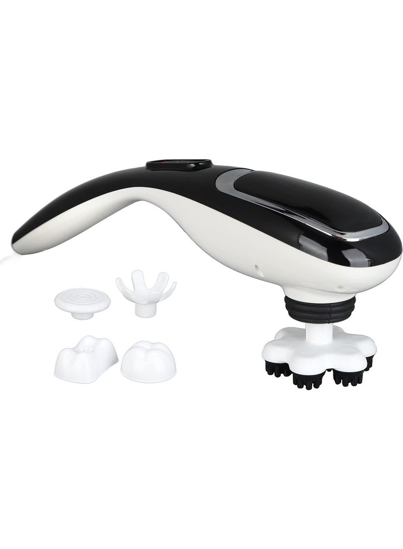 DubaiGallery Cordless Handheld Body Massager with 6 Interchangeable Massage Heads, Black - Image 5