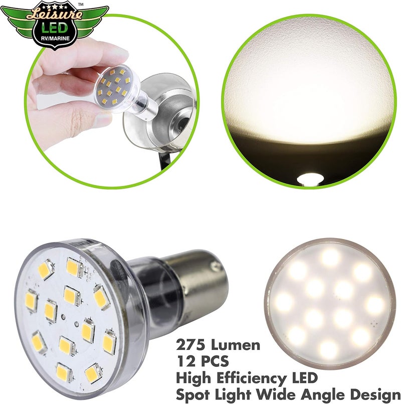 Leisure LED RV Trailer Motorhome LED Spot Light Bulb Natural White 4500K - 4-Pack - Image 3