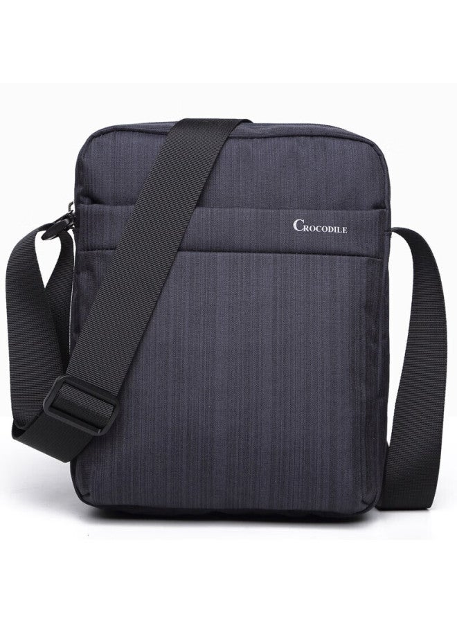 Crocodile New Year Gift Men's Fabric Bag, Sports Casual Shoulder Bag For Men, Simple Trendy Crossbody Vertical Bag, Royal Blue - Image 1