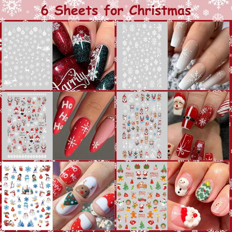 winthrop 30 Sheets 7 Holiday Nail Art Stickers, Mixed Season Nail Decals Set for All Year, 3D Self-Adhesive Pegatinas UÃ±as Easter 4th of July Halloween Thanksgiving Christmas Valentine's St. Patrick's Day - Image 5