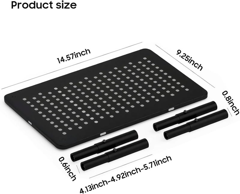 WSOWX ‌Adjustable Automatic Cat Feeder Stand - Non-Slip Elevated Holder for Cats/Puppies, Fits Most Automatic Feeders & Water Dispensers, Black(Holder ONLY) - Image 4