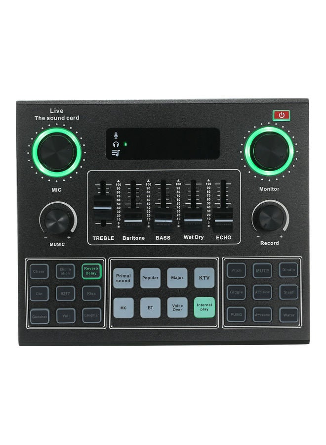 Live Sound Card Audio Mixer V9 I6970-A in Black Color - Image 3