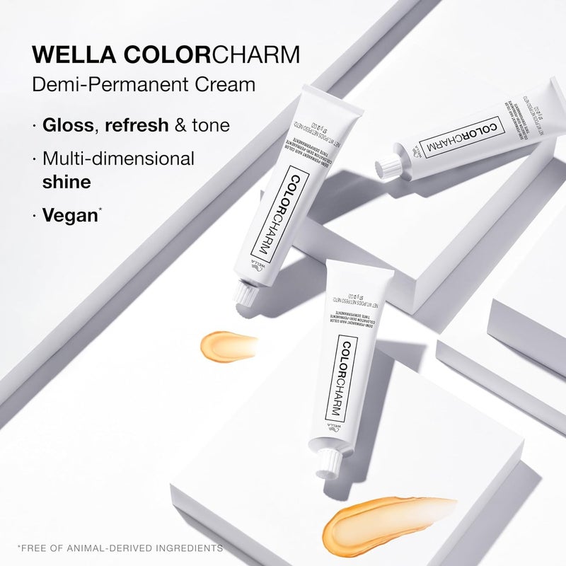 COLORCHARM Demi Permanent Hair Color, 1N Black, Gloss, Refresh & Tone, 2 Fl Oz - Image 5