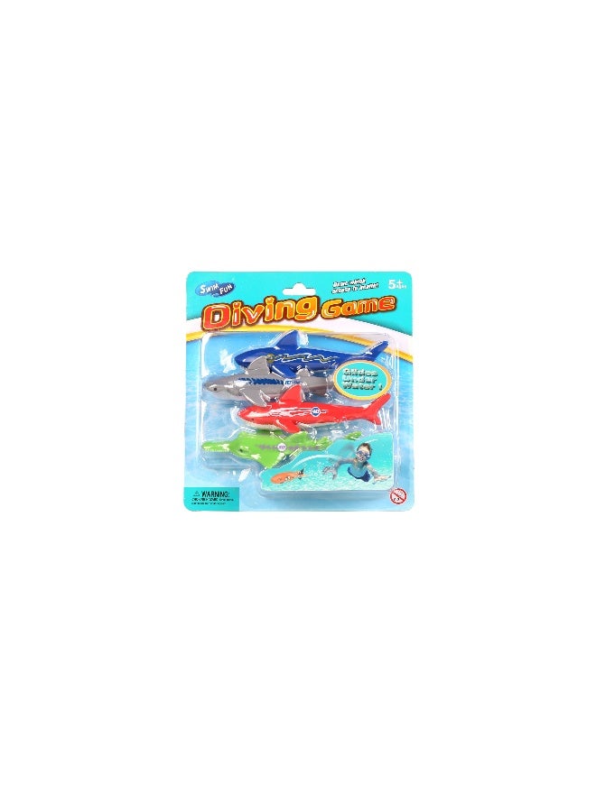 MONDO Diving Shark Variety Toys 4 Pieces - Image 2
