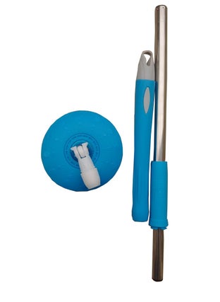 GTC GTC® Best Homes 360° Spin Floor Cleaning Easy Magic Plastic Bucket PVC Mop with 2 Microfiber Heads (Random Color)  - Image 5