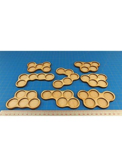 LITKO LITKO Horde Trays | 25mm Circle Bases | Movement Tray| Movement Tray Compatible with Warhammer, Age of Sigmar, Bolt Action, Flames of War, Runewars, War of The Rings (5-Figure Horde Tray - 8 Pack)  - Image 4
