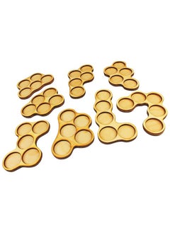LITKO LITKO Horde Trays | 25mm Circle Bases | Movement Tray| Movement Tray Compatible with Warhammer, Age of Sigmar, Bolt Action, Flames of War, Runewars, War of The Rings (5-Figure Horde Tray - 8 Pack)  - Image 1