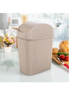 modernavm Office Tabletop Countertop Garbage Bin with Swivel Lid 2.5 Lt 