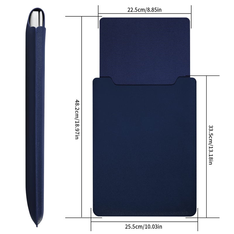 HexinYigjly 13.3-14" Laptop Sleeve, Blue, Compatible with Laptops 13.3"-14", Protects from Scratches, Water Damage, Multi-Functional Mouse Pad - Image 2
