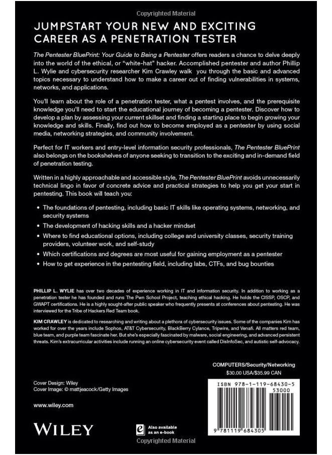 The Pentester BluePrint: Starting a Career as an Ethical Hacker