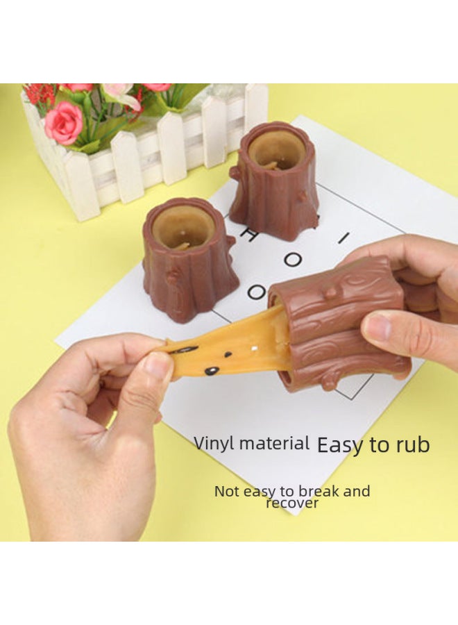 Evil Squirrel Cup Shake Tone Same Stump Decompression Pinch Le Telescopic Toy Pinch Not Bad Squeeze Squirrel-Color:Color Display Box (take Multiples Of 12)  - Image 3