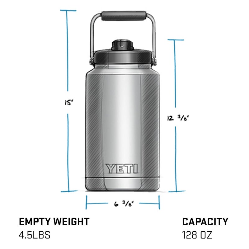 YETI Rambler Gallon Jug, Vacuum Insulated, Stainless Steel with MagCap, Tropical Pink - Image 4