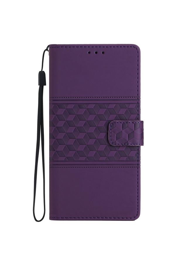 S-TOP Case For Samsung Galaxy A24 4G Diamond Embossed Skin Feel Leather Phone Case - Image 2