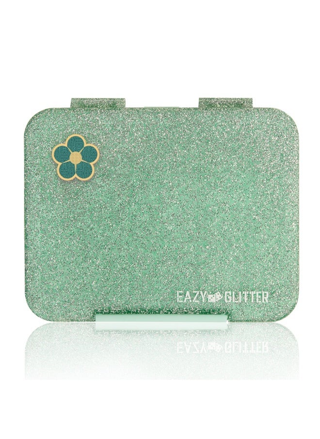Eazy Kids Eazy Kids 6 & 4 Convertible Bento Lunch Box - Glitter Green  - Image 2