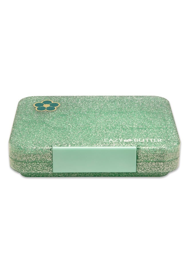Eazy Kids Eazy Kids 6 & 4 Convertible Bento Lunch Box - Glitter Green  - Image 5