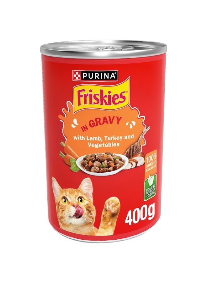 PURINA Friskies Wet Cat Food Lamb Turkey And Vegetables 400g 