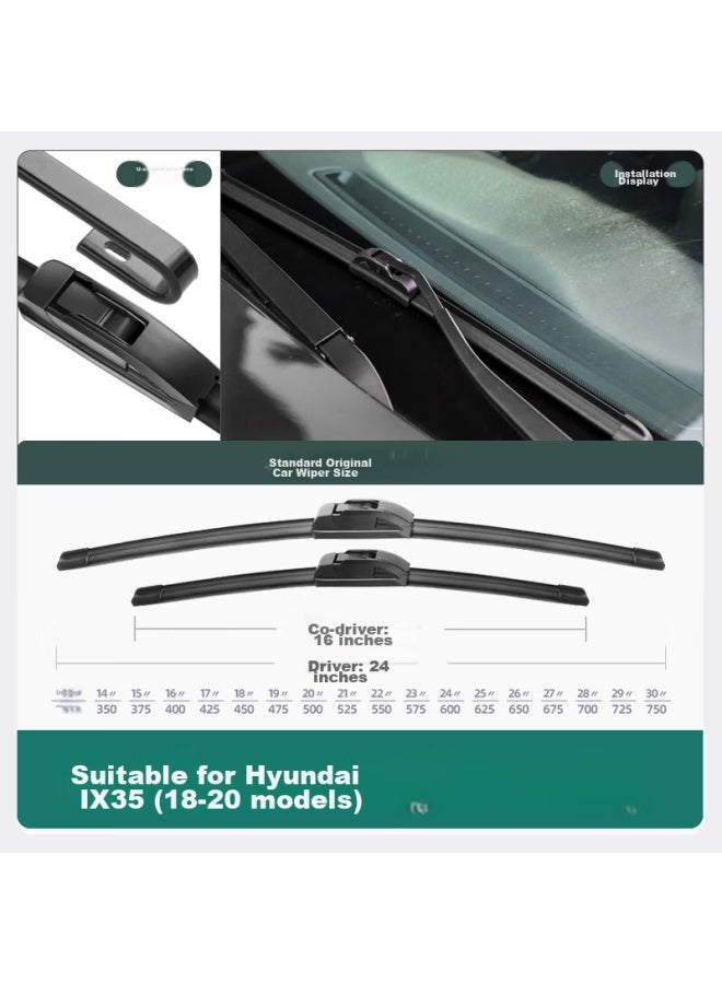XUFENG Xufeng Car Accessories (xufeng) Beijing Hyundai Ix35 Windshield Wipers For 2018- Models, Specialized Boneless Wiper Blades, Car Accessories, Original Equipment Manufacturer (oem)  - Image 2