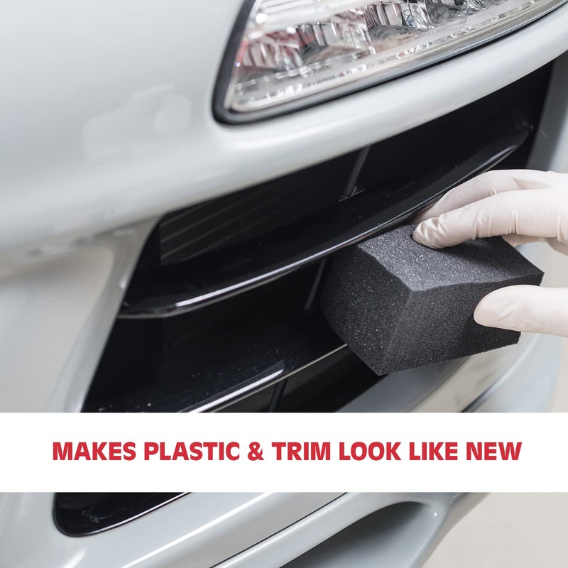 SHINE ARMOR Plastic Restorer UV Protection from UV Rays Restores Vinyl Trim Rubber Polypropylene and More Restores Dull Plastic and Degraded Plastic Protector Prevents Drying & Aging 8 Fl Oz - Image 3