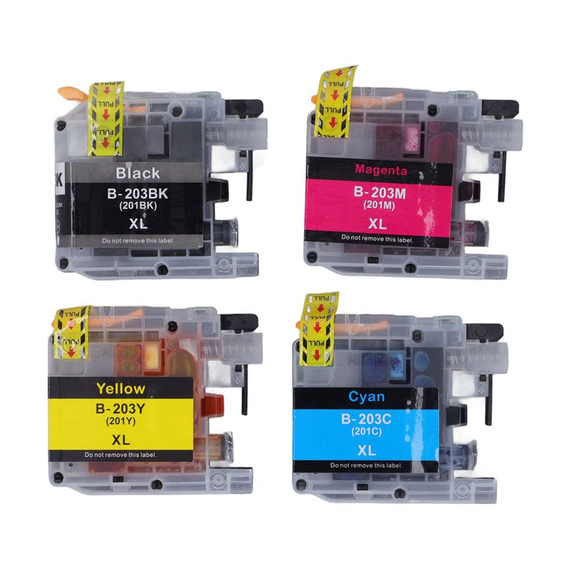 LC203 Disposable Color Ink Cartridge Set Black Cyan Magenta Yellow for Clear Printing Smooth Output - Image 2