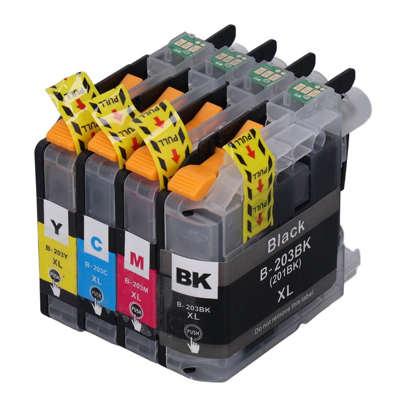 LC203 Disposable Color Ink Cartridge Set Black Cyan Magenta Yellow for Clear Printing Smooth Output - Image 3