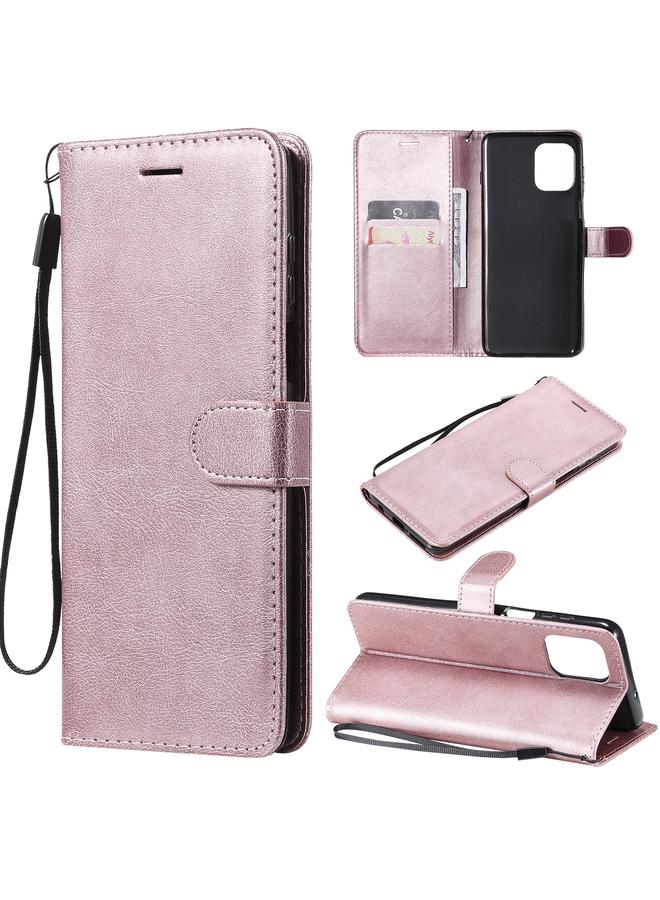 S-TOP Case For Motorola Edge S 4G Solid Color Horizontal Flip Protective Leather Case with Holder & Card Slots & Wallet & Photo Frame & Lanyard - Image 1