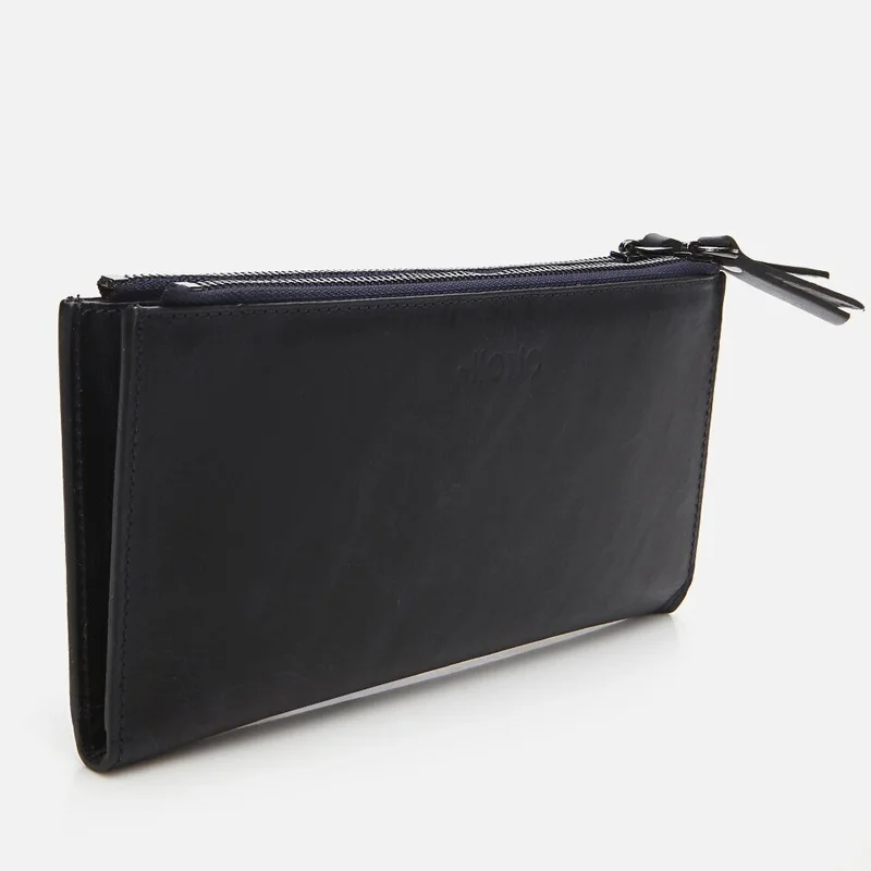 Hotiç 06CUH269180A680 Genuine Leather Navy Blue Men's Wallet