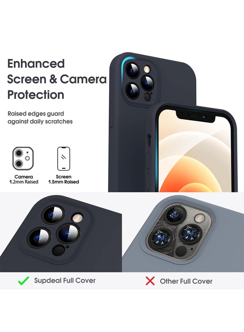 WRISTWISE Case Cover for iPhone 12 Pro - [Camera All-Round Protection] [Soft Microfiber Lining Anti-Scratch] Shockproof Phone Case Cover, Black - Image 2