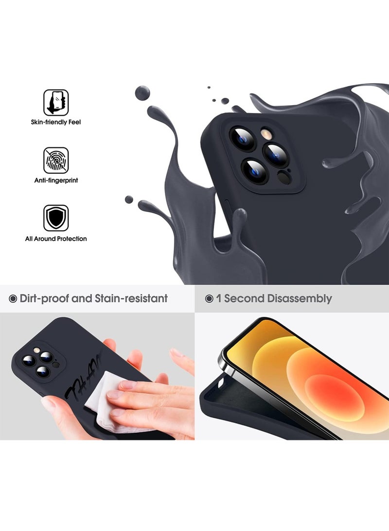 WRISTWISE Case Cover for iPhone 12 Pro - [Camera All-Round Protection] [Soft Microfiber Lining Anti-Scratch] Shockproof Phone Case Cover, Black - Image 3