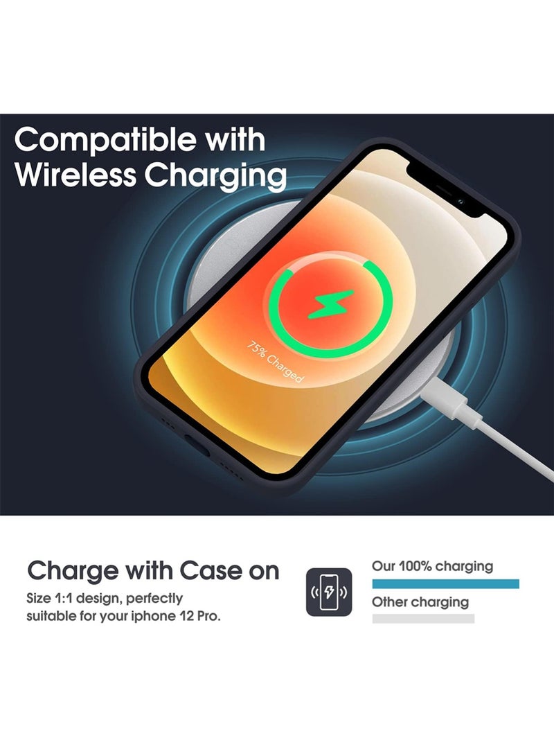 WRISTWISE Case Cover for iPhone 12 Pro - [Camera All-Round Protection] [Soft Microfiber Lining Anti-Scratch] Shockproof Phone Case Cover, Black - Image 5