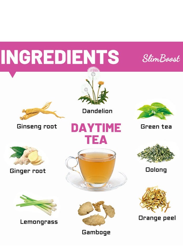 Daynee - daytime tea ,slim boost keto diet detox , 100% all natural ,detox tummy tea bags, weight loss slimming tea, support healthy digestive and metabolism,28 bags - Image 1