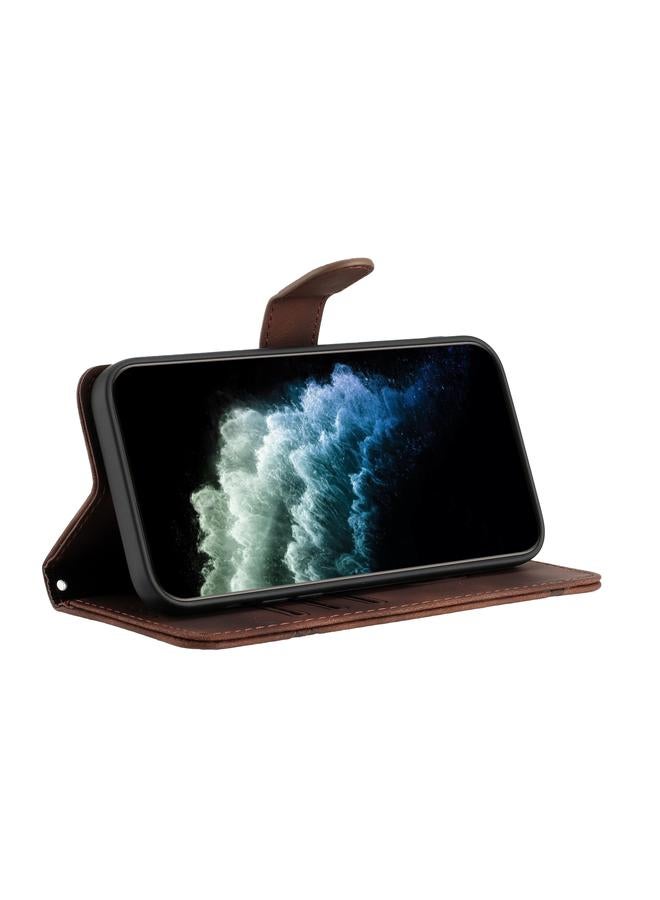 S-TOP Case For Samsung Galaxy A54 5G Line Pattern Skin Feel Leather Phone Case - Image 3