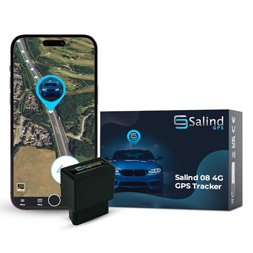 Salind GPS 4G LTE OBD 9-35V Fleet and Vehicle Tracker – Hidden Car, Truck, Trailer Locator with Real-Time Monitoring, Route History, Mileage, GeoFence, Compact Splash Proof Design, Fixed Connection - Image 1