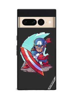 Protective Case Cover For Google Pixel 7 Pro Superhero Captain America Design Multicolour