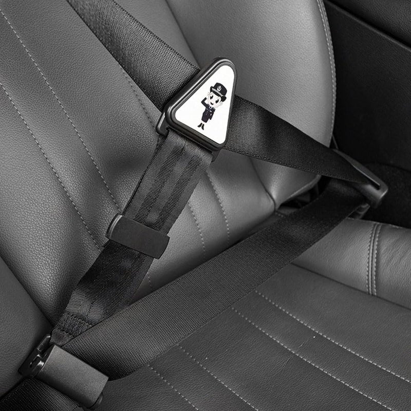 Goodern Kids Seat Belt Adjuster,Adjustable Car Seatbelt with Clips Car Universal Seatbelt Adjuster to Protect Child's Neck and Face,Comfort Neck Protector Belt for Children's Travel Essential-Black - Image 3