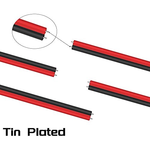 WMYCONGCONG 40 PCS DC Power Pigtail Cable Adapter 2.1mm x 5.5 mm Male and Female Connector for CCTV DVR Camera Lead Plug Pigtail Cable - Image 4