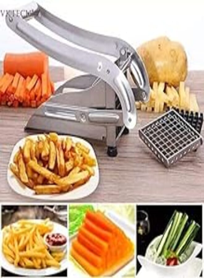 Stainless Steel French Potato Cutter with Blades for Cutting Vegetables and Food Potatoes Very Practical in Kitchen Now Available in Turkish Shop