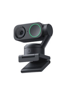 Insta360 LINK 2 | AI Powered Webcam with Gimbal, 4K, DSLR Quality, Solo/Multiple Face Tracking, Gesture Control, for On-Line Presentations, Conference, Streaming, Zoom, Teams Video Calls - Graphite Black  - Image 1