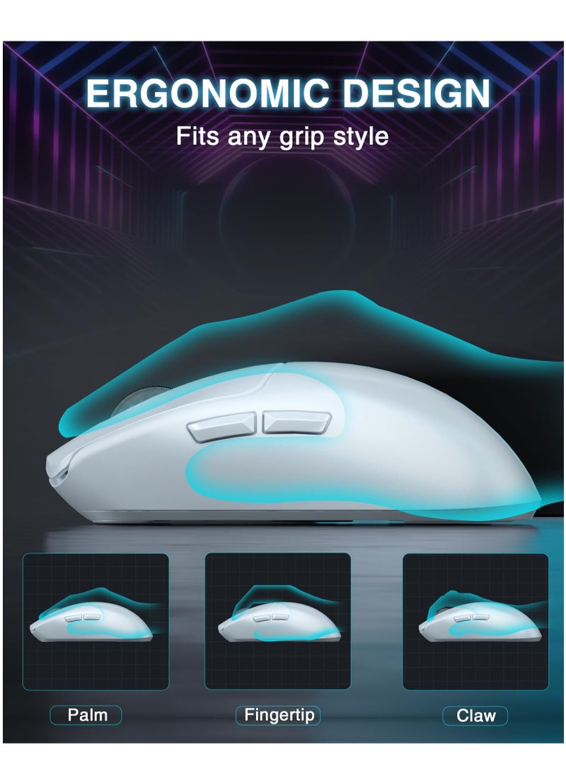 AULA - SC580 Wireless Gaming Mouse Tri-Mode 2.4G/BT5.0/USB-C Ergonomic Computer Mouse - Image 1