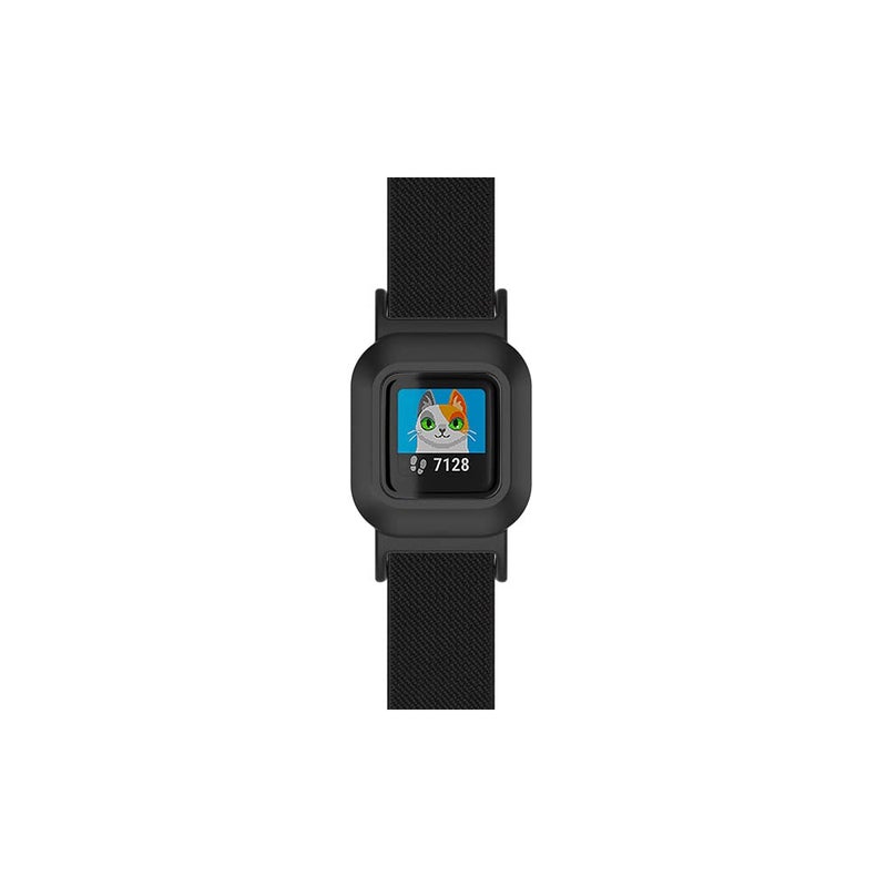 C2D JOY Stretchy Loop Nylon Strap Compatible with Garmin vivofit Jr 3 Bands Watch Adjustable Elastic Sport Wristband - Black - Image 2